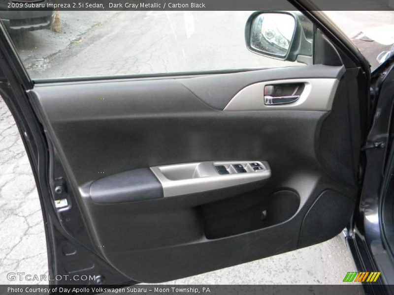 Dark Gray Metallic / Carbon Black 2009 Subaru Impreza 2.5i Sedan