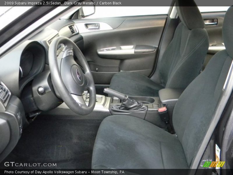 Dark Gray Metallic / Carbon Black 2009 Subaru Impreza 2.5i Sedan