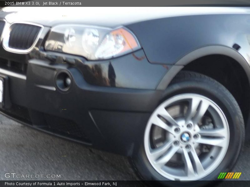 Jet Black / Terracotta 2005 BMW X3 3.0i