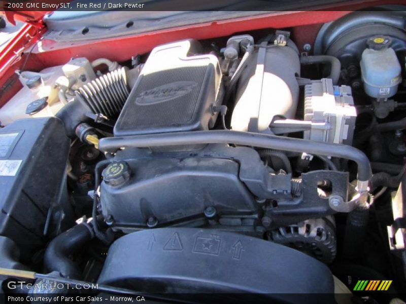 Fire Red / Dark Pewter 2002 GMC Envoy SLT
