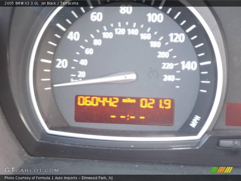 Jet Black / Terracotta 2005 BMW X3 3.0i