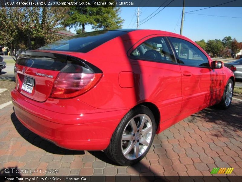 Magma Red / Charcoal 2003 Mercedes-Benz C 230 Kompressor Coupe