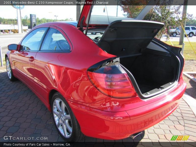 Magma Red / Charcoal 2003 Mercedes-Benz C 230 Kompressor Coupe