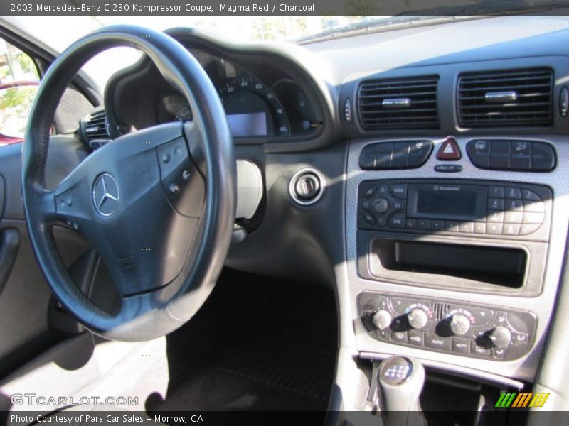 Magma Red / Charcoal 2003 Mercedes-Benz C 230 Kompressor Coupe