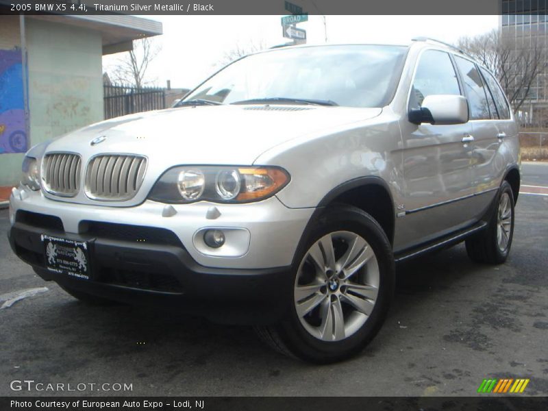 Titanium Silver Metallic / Black 2005 BMW X5 4.4i