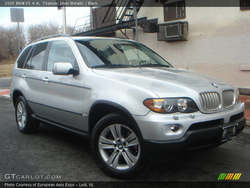 Titanium Silver Metallic / Black 2005 BMW X5 4.4i