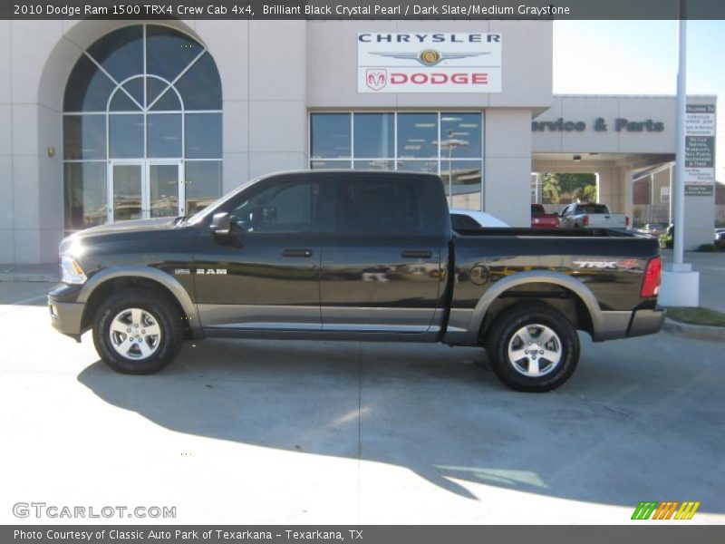 Brilliant Black Crystal Pearl / Dark Slate/Medium Graystone 2010 Dodge Ram 1500 TRX4 Crew Cab 4x4