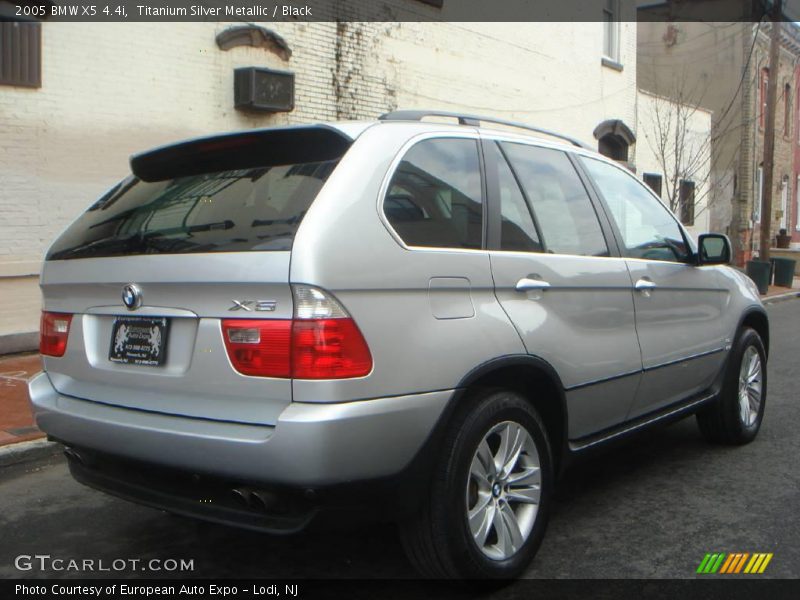 Titanium Silver Metallic / Black 2005 BMW X5 4.4i
