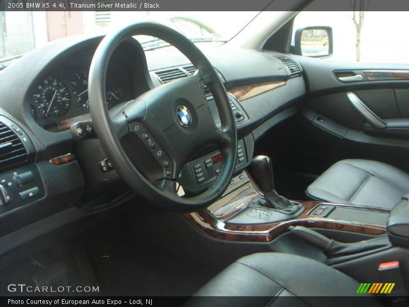 Titanium Silver Metallic / Black 2005 BMW X5 4.4i