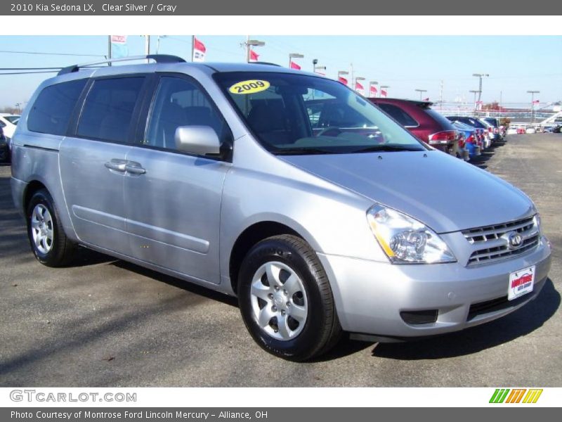 Clear Silver / Gray 2010 Kia Sedona LX