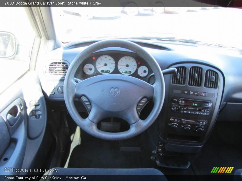 Stone White / Gray 2003 Dodge Grand Caravan Sport