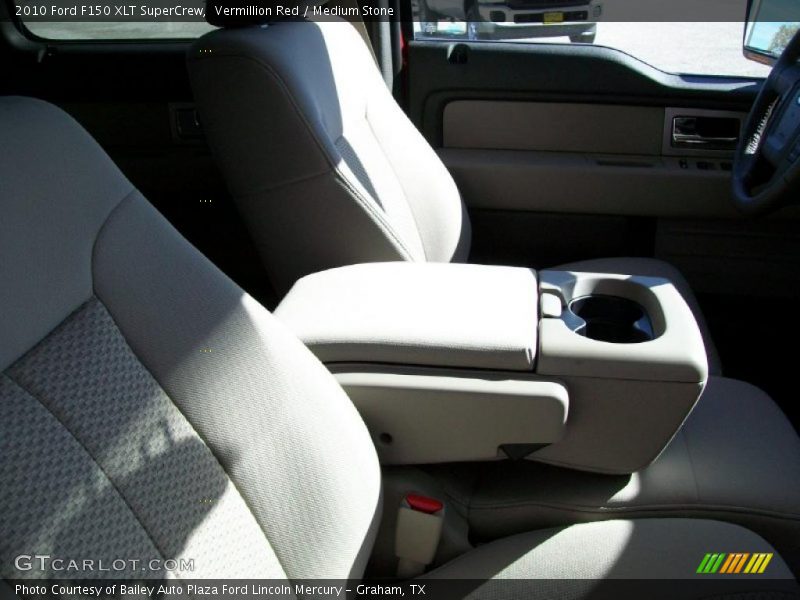 Vermillion Red / Medium Stone 2010 Ford F150 XLT SuperCrew