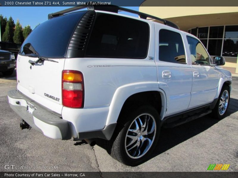 Summit White / Tan/Neutral 2003 Chevrolet Tahoe Z71 4x4