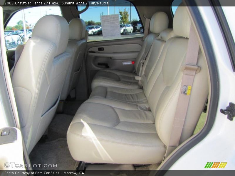 Summit White / Tan/Neutral 2003 Chevrolet Tahoe Z71 4x4