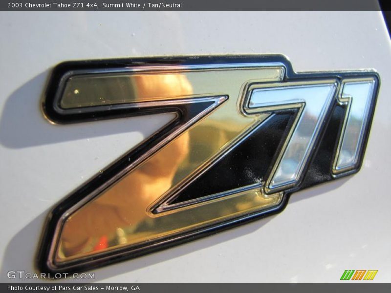 Summit White / Tan/Neutral 2003 Chevrolet Tahoe Z71 4x4