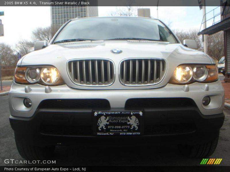 Titanium Silver Metallic / Black 2005 BMW X5 4.4i