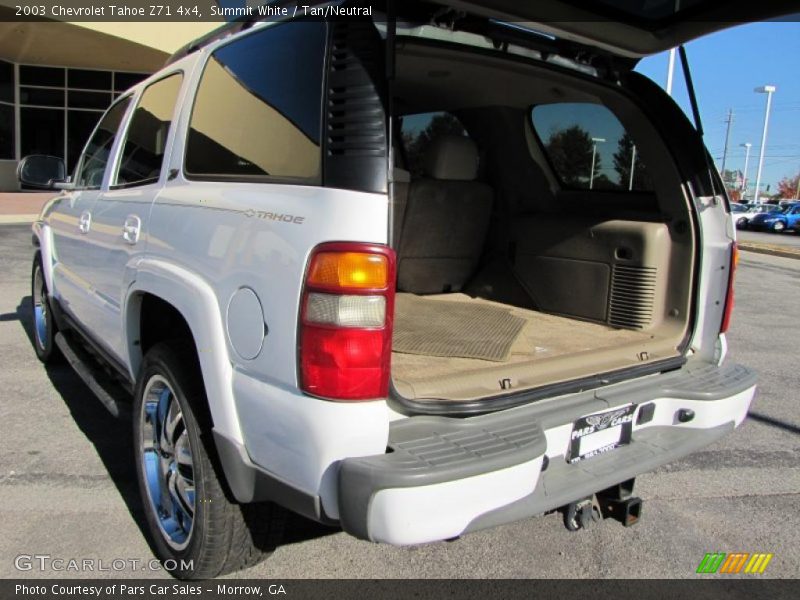 Summit White / Tan/Neutral 2003 Chevrolet Tahoe Z71 4x4