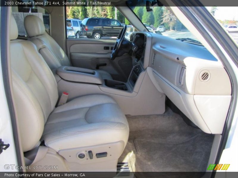 Summit White / Tan/Neutral 2003 Chevrolet Tahoe Z71 4x4