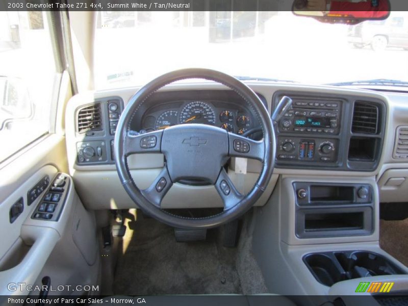 Summit White / Tan/Neutral 2003 Chevrolet Tahoe Z71 4x4