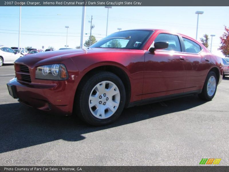 Inferno Red Crystal Pearl / Dark Slate Gray/Light Slate Gray 2007 Dodge Charger