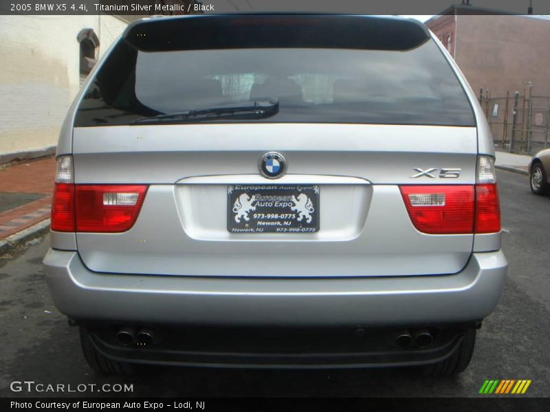 Titanium Silver Metallic / Black 2005 BMW X5 4.4i