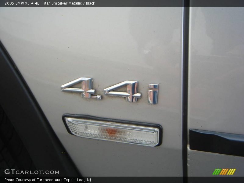 Titanium Silver Metallic / Black 2005 BMW X5 4.4i