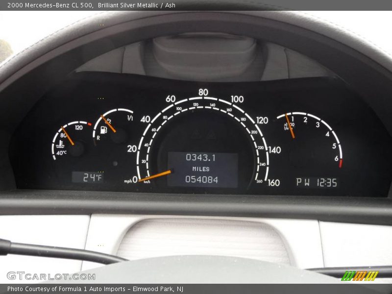 Brilliant Silver Metallic / Ash 2000 Mercedes-Benz CL 500