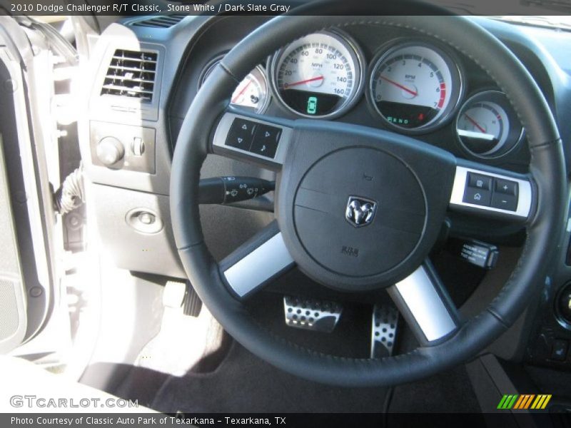 Stone White / Dark Slate Gray 2010 Dodge Challenger R/T Classic