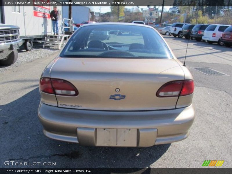 Medium Sunset Gold Metallic / Medium Gray 1999 Chevrolet Cavalier Sedan