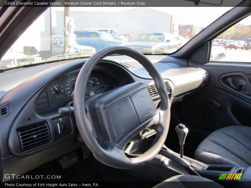 Medium Sunset Gold Metallic / Medium Gray 1999 Chevrolet Cavalier Sedan