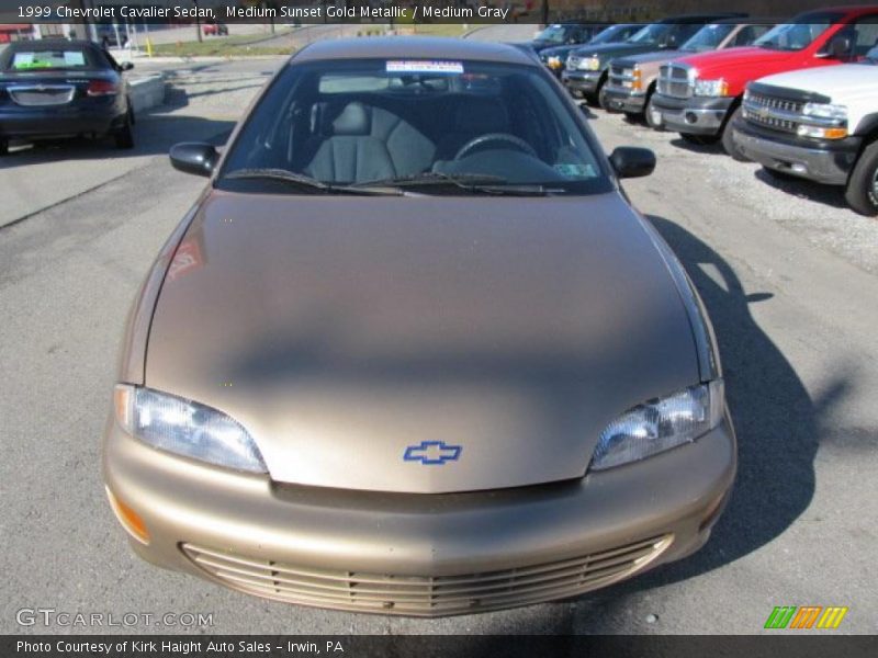 Medium Sunset Gold Metallic / Medium Gray 1999 Chevrolet Cavalier Sedan