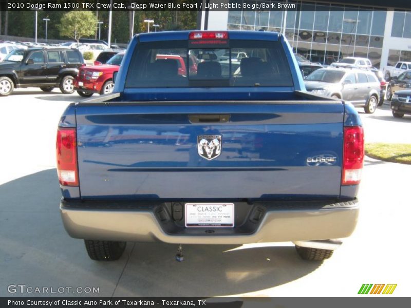 Deep Water Blue Pearl / Light Pebble Beige/Bark Brown 2010 Dodge Ram 1500 TRX Crew Cab