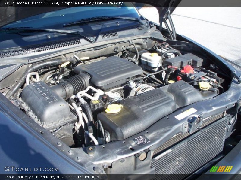 Graphite Metallic / Dark Slate Gray 2002 Dodge Durango SLT 4x4