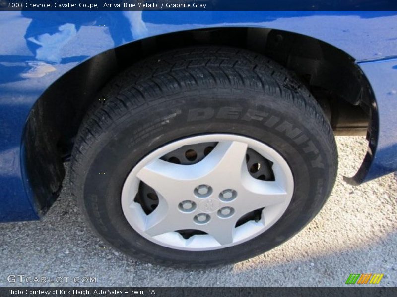 Arrival Blue Metallic / Graphite Gray 2003 Chevrolet Cavalier Coupe