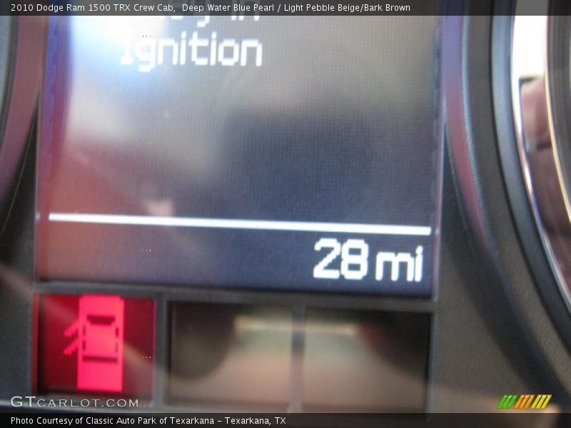 Deep Water Blue Pearl / Light Pebble Beige/Bark Brown 2010 Dodge Ram 1500 TRX Crew Cab