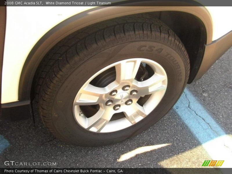 White Diamond Tricoat / Light Titanium 2008 GMC Acadia SLT