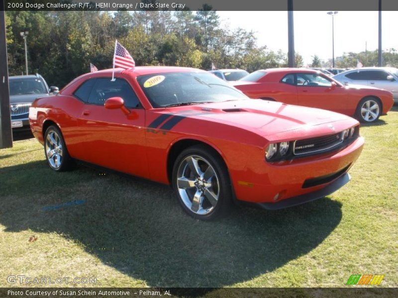 HEMI Orange / Dark Slate Gray 2009 Dodge Challenger R/T