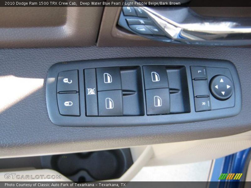 Deep Water Blue Pearl / Light Pebble Beige/Bark Brown 2010 Dodge Ram 1500 TRX Crew Cab