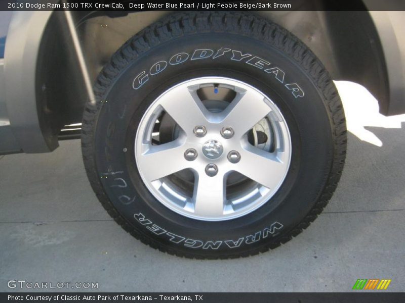 Deep Water Blue Pearl / Light Pebble Beige/Bark Brown 2010 Dodge Ram 1500 TRX Crew Cab