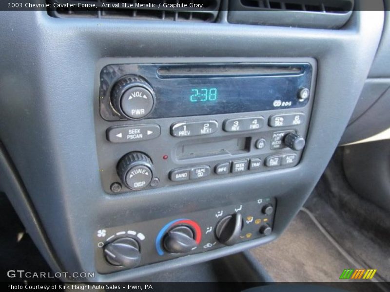 Arrival Blue Metallic / Graphite Gray 2003 Chevrolet Cavalier Coupe