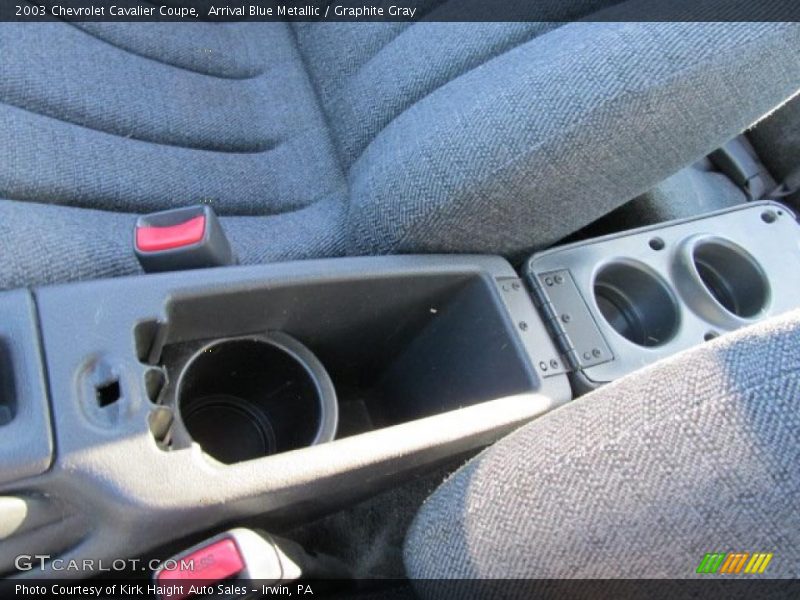 Arrival Blue Metallic / Graphite Gray 2003 Chevrolet Cavalier Coupe