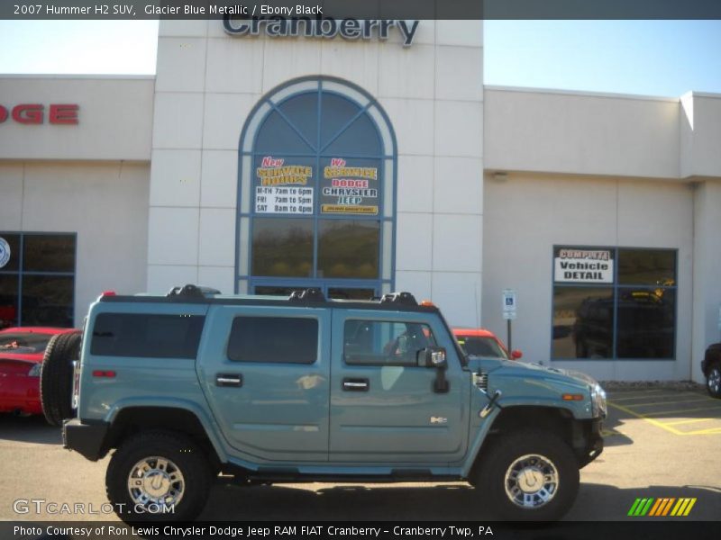 Glacier Blue Metallic / Ebony Black 2007 Hummer H2 SUV