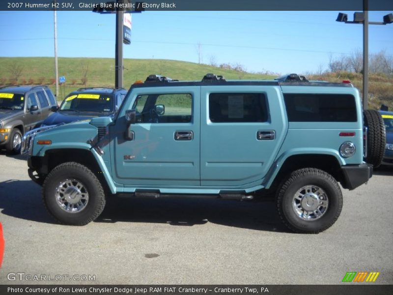 Glacier Blue Metallic / Ebony Black 2007 Hummer H2 SUV