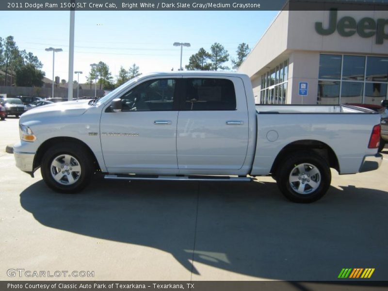 Bright White / Dark Slate Gray/Medium Graystone 2011 Dodge Ram 1500 SLT Crew Cab