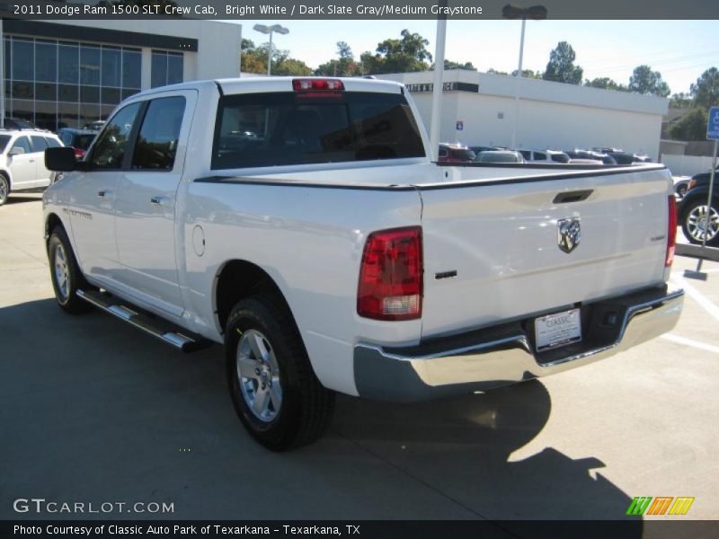 Bright White / Dark Slate Gray/Medium Graystone 2011 Dodge Ram 1500 SLT Crew Cab