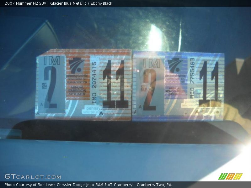 Glacier Blue Metallic / Ebony Black 2007 Hummer H2 SUV