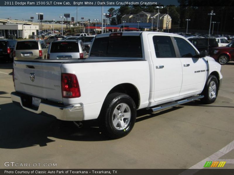 Bright White / Dark Slate Gray/Medium Graystone 2011 Dodge Ram 1500 SLT Crew Cab