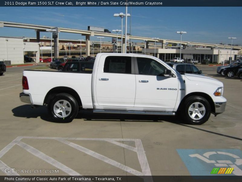 Bright White / Dark Slate Gray/Medium Graystone 2011 Dodge Ram 1500 SLT Crew Cab