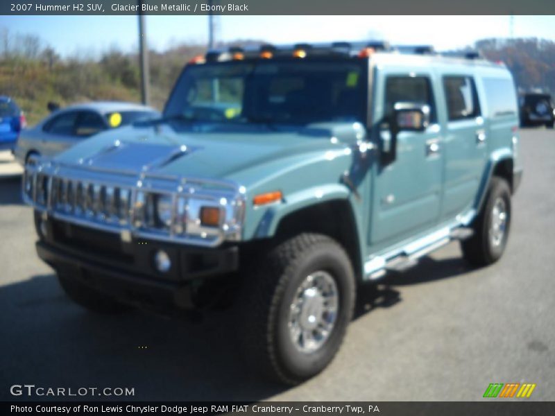 Glacier Blue Metallic / Ebony Black 2007 Hummer H2 SUV