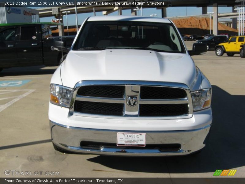 Bright White / Dark Slate Gray/Medium Graystone 2011 Dodge Ram 1500 SLT Crew Cab